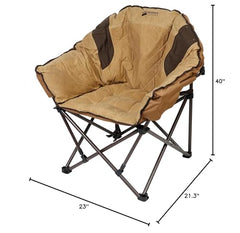 KODIAK CANVAS Lazy Bear Chair waxed canvas seat for rugged comfort