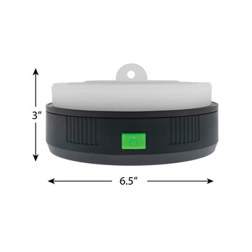 KODIAK Kompress emits bright LED light for night tasks at campsite.