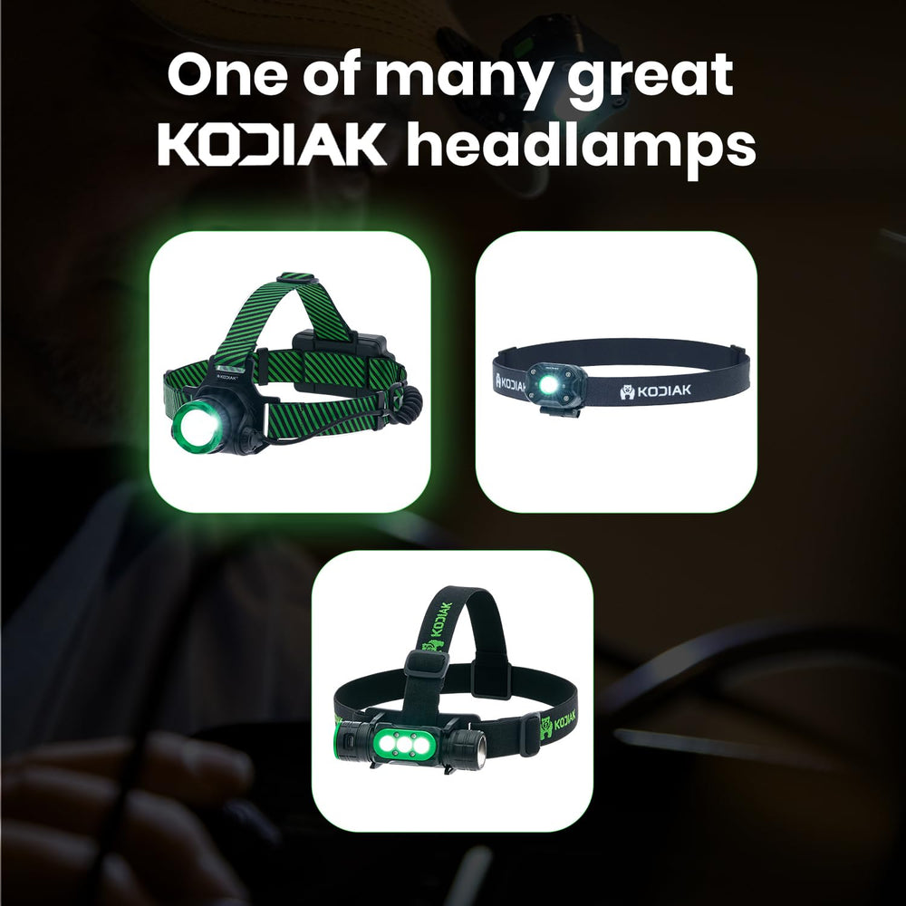 KODIAK headlamp in strobe mode signals during emergencies.