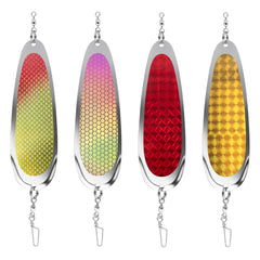 Kokanee Dodger teardrop flasher, 4.7 inch, front view