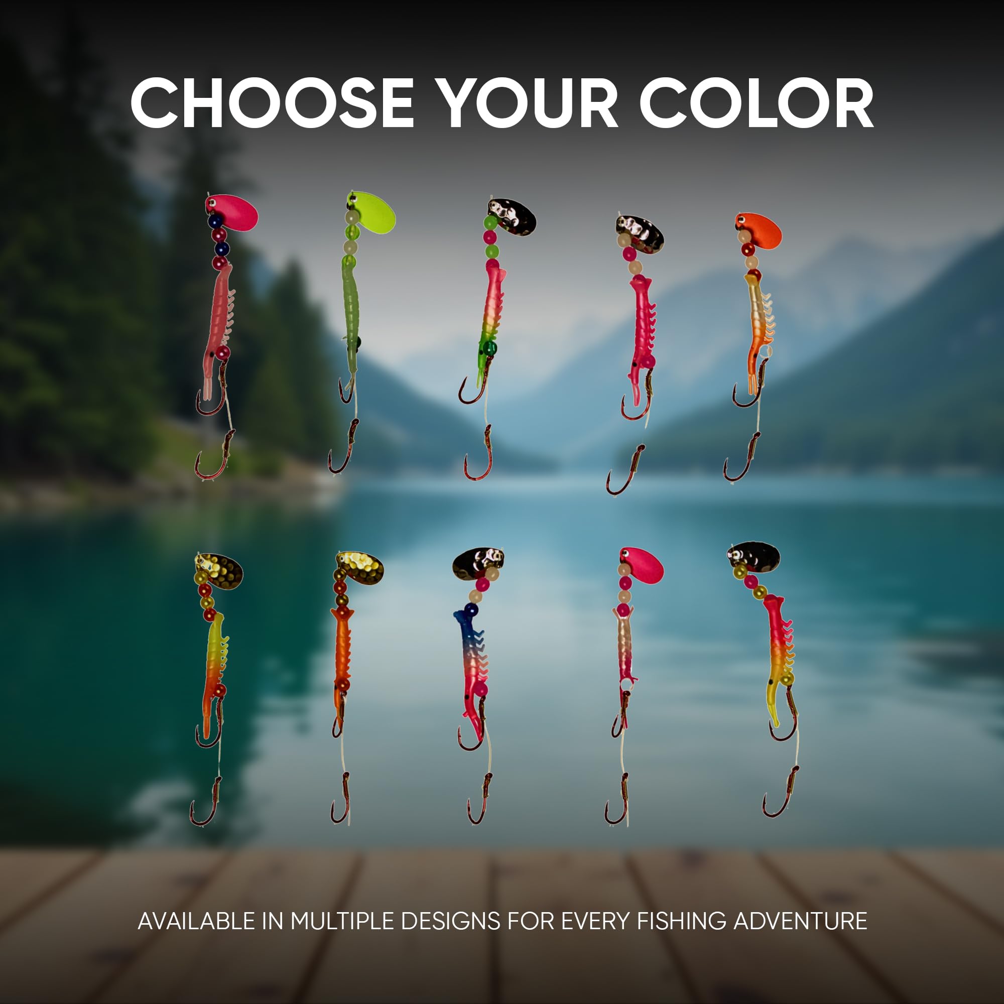 KOKOPROS Kokanee Shrimp needle-point hook enables precise, quick hookups during your run.