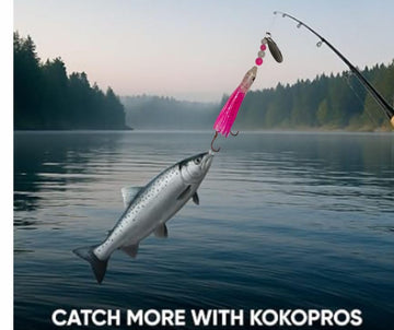 KOKOPROS 4.5 cm pink cotton top micro hoochie, easy rigging for quick setups