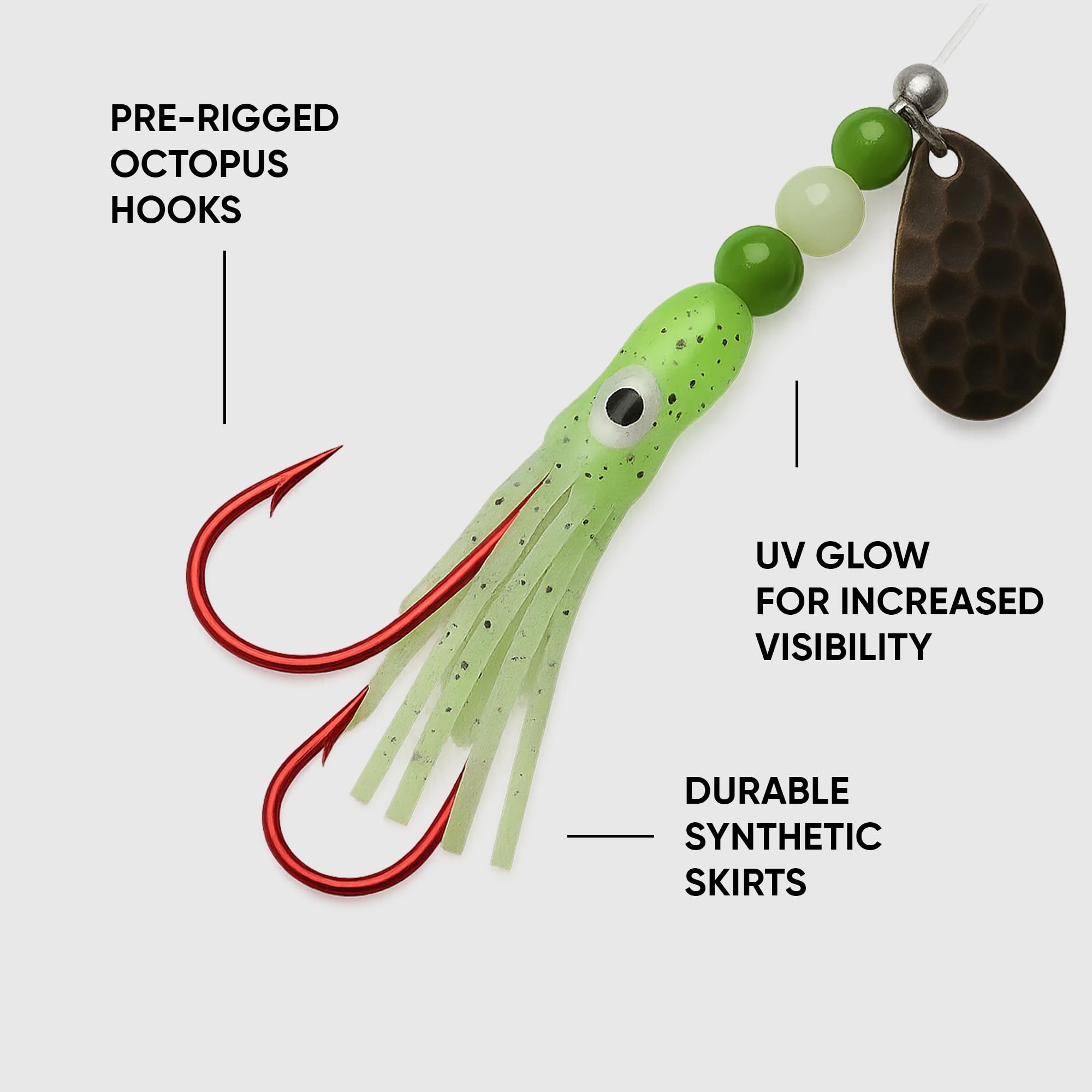KOKOPROS versatile hoochies for freshwater and saltwater fishing
