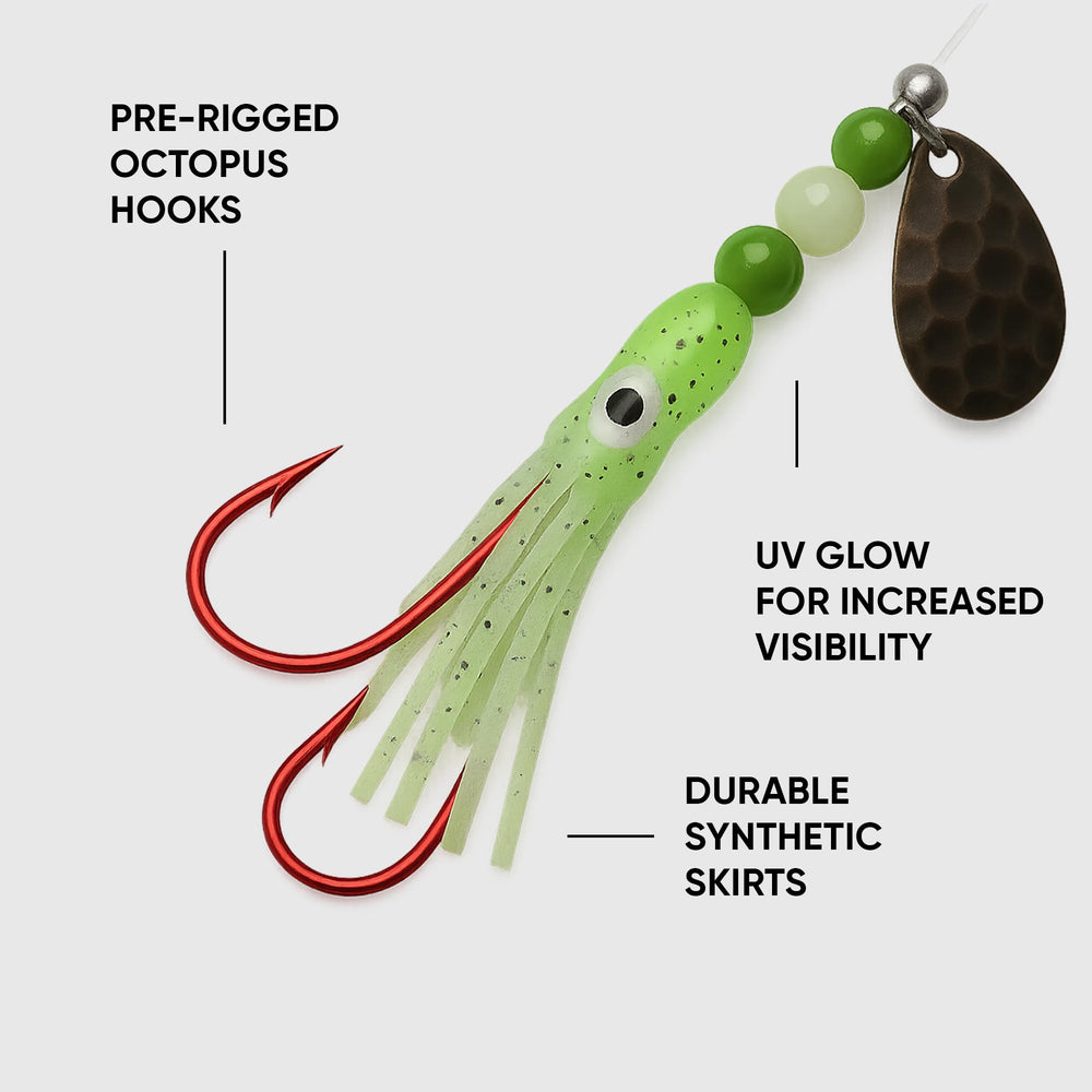 KOKOPROS versatile hoochies for freshwater and saltwater fishing
