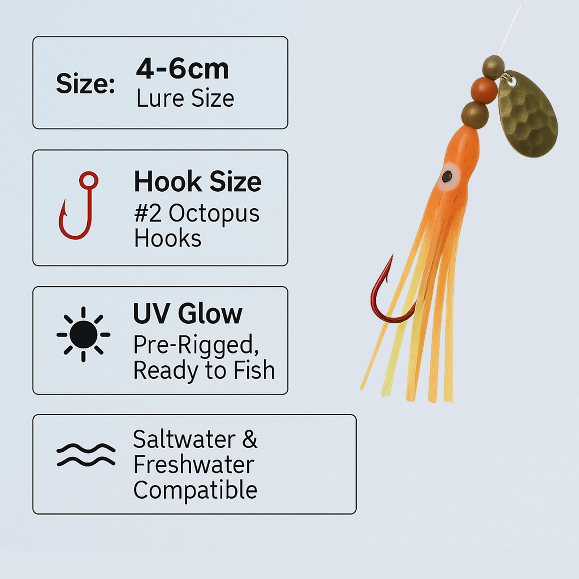 KOKOPROS soft synthetic skirt mimics real baitfish movement