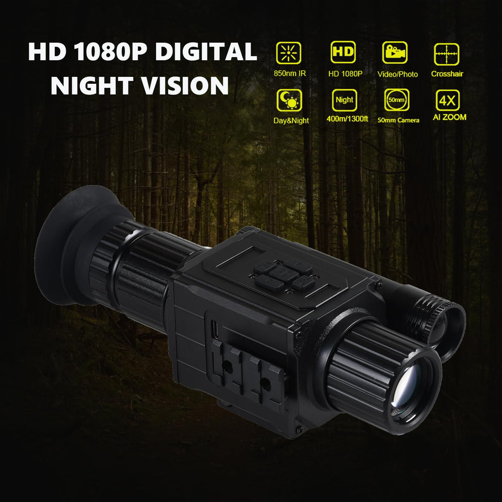 KOLINLOV digital night vision monocular includes 32GB memory card for storage.