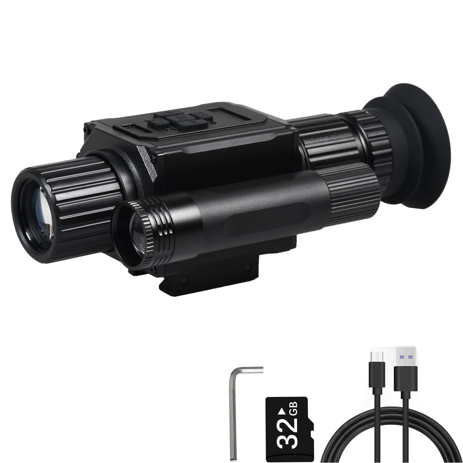 KOLINLOV digital night vision monocular front view for dusk-to-dawn scouting.