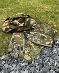 Kolumb camo gloves included with hat