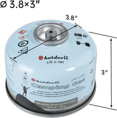 KOMAN isobutane fuel canister with stove connection for outdoor cooking