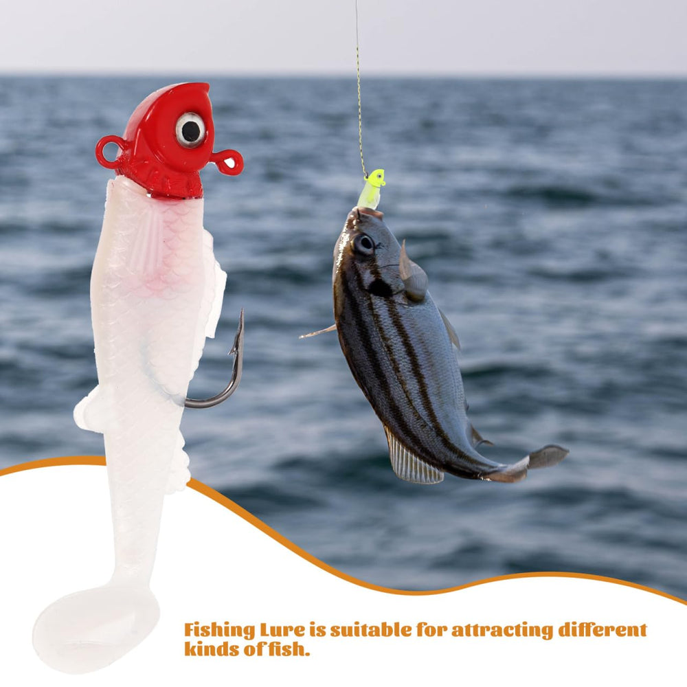 Outdoor fishing with glow-in-the-dark lures