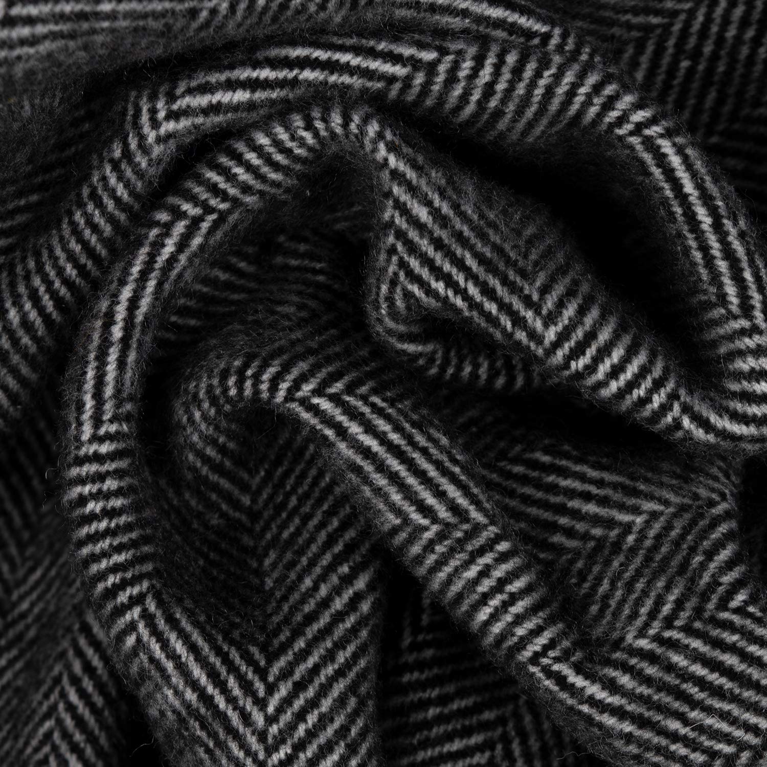 Komorebi picnic blanket grey herringbone pattern