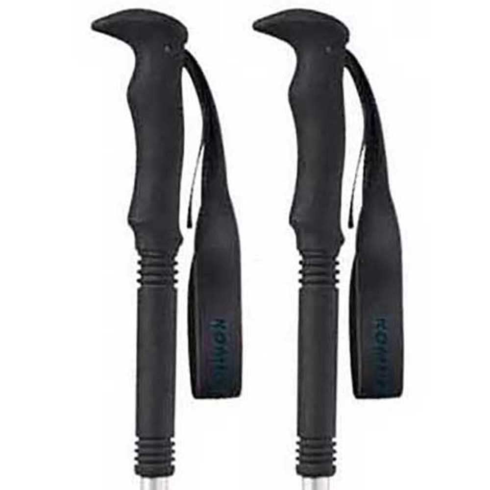 Komperdell Explorer Contour Powerlock trekking pole on rugged terrain showcasing all-terrain versatility