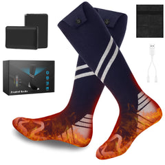 KOMPMP heated socks battery pack powers long-wear warmth outdoors.