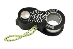 Kong Italy Duck Alu Alloy Black emergency blocker for single ropes and webbings, compact and reliable.