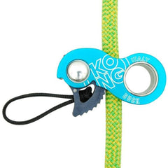 Kong Italy Duck Rope Clamp cyan with 8-13 mm rope compatibility for versatile rope work.