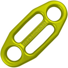 Kong Italy Gi-Gi multiuse belay plate yellow for self-locking belays and abseiling.