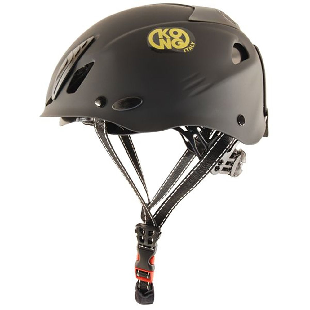 Kong Italy Mouse Work Helmet front view with ventilation and headlamp clip for industrial sites.