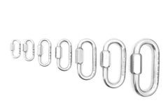 Kong Italy Quick Link Shiny 10 mm closed-with-key closeup demonstrating secure, reusable anchor in action.