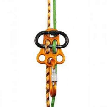 KONG Italy belay point with upper hole for two connectors increases safety