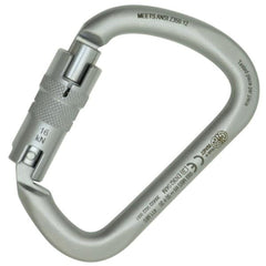 Kong Italy X-Large Carbon Twist Lock Carabiner Lunar White for secure load distribution.
