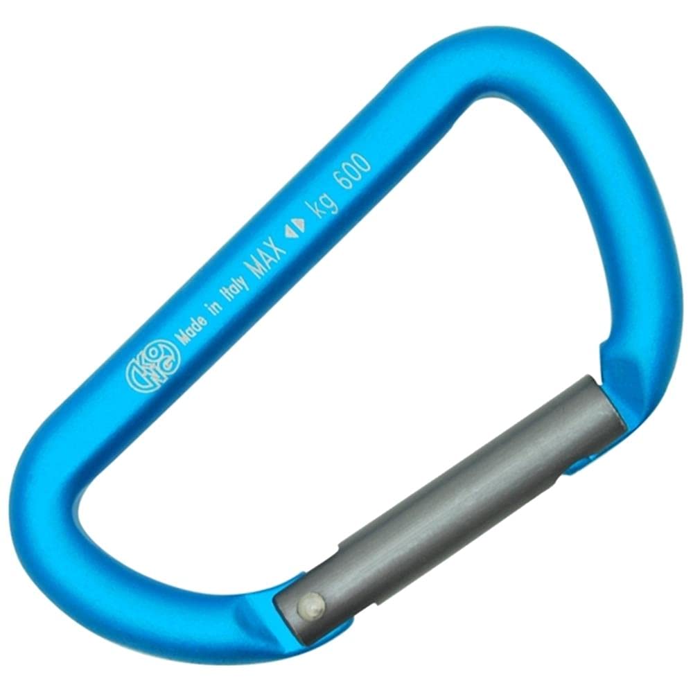 KONG Mini D cyan grey 80mm carabiner for keys and accessories, keeps you organized