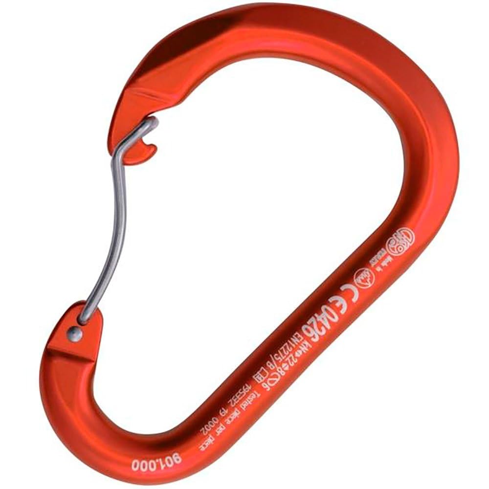 KONG Paddle Carabiner Anodized with extra-wide gate for quick clipping on boats.