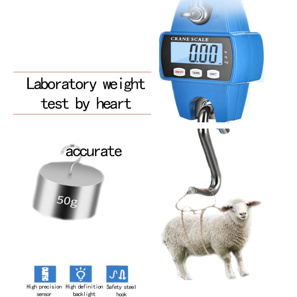 Kongsen blue digital display weight scale for quick checks during tasks