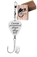 Kooer custom engraved lure with name and date in a gift box for personalized gifting