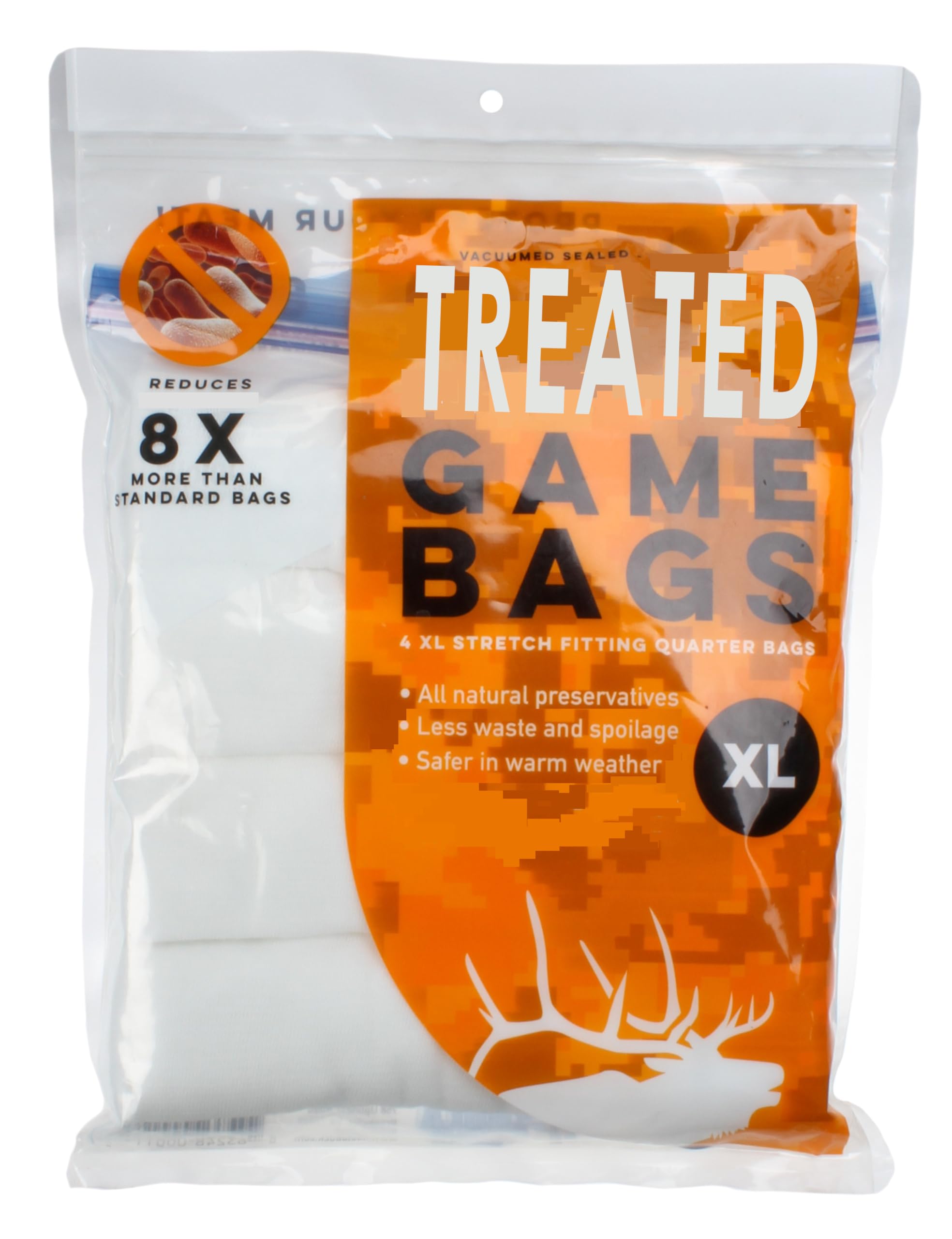 Koola Buck antimicrobial game bags open view showing space-saving design for easy transport.