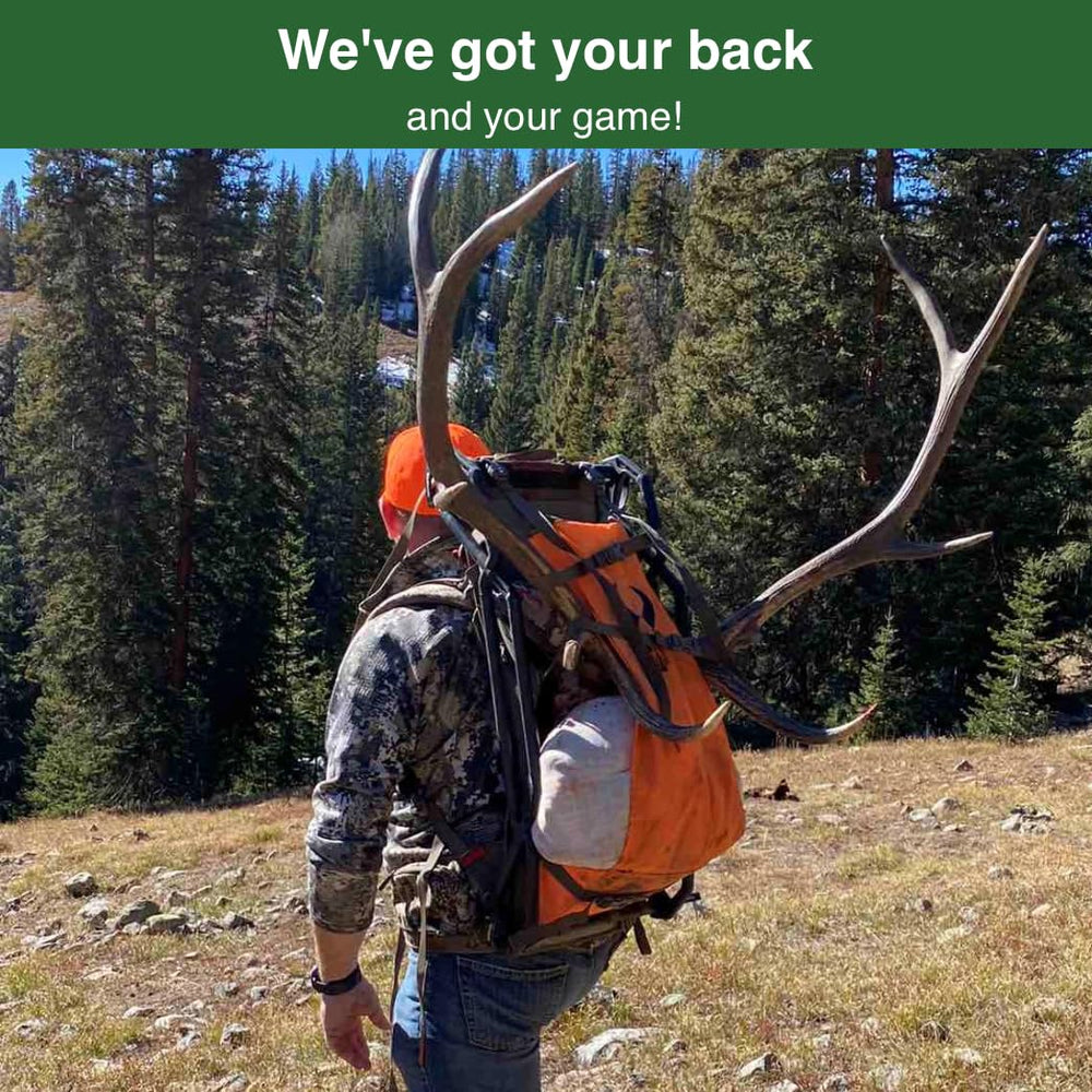 Koola Buck game bags care-cleaning shot emphasizes simple maintenance after hunts.