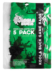 Koola Buck game bags fabric detail cotton-poly, showing durable stretch for rugged field use.