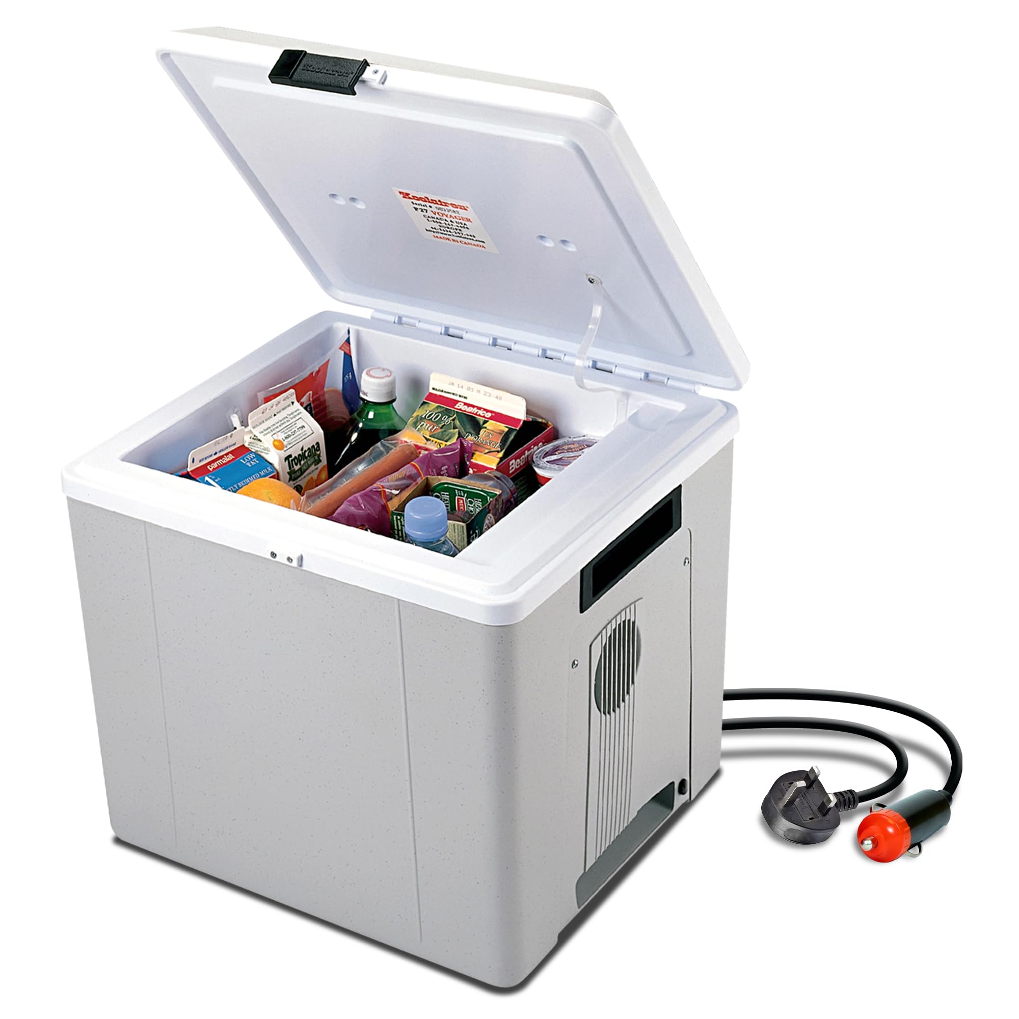 Koolatron 12V Iceless cooler exterior for rugged road trips and outdoor adventures