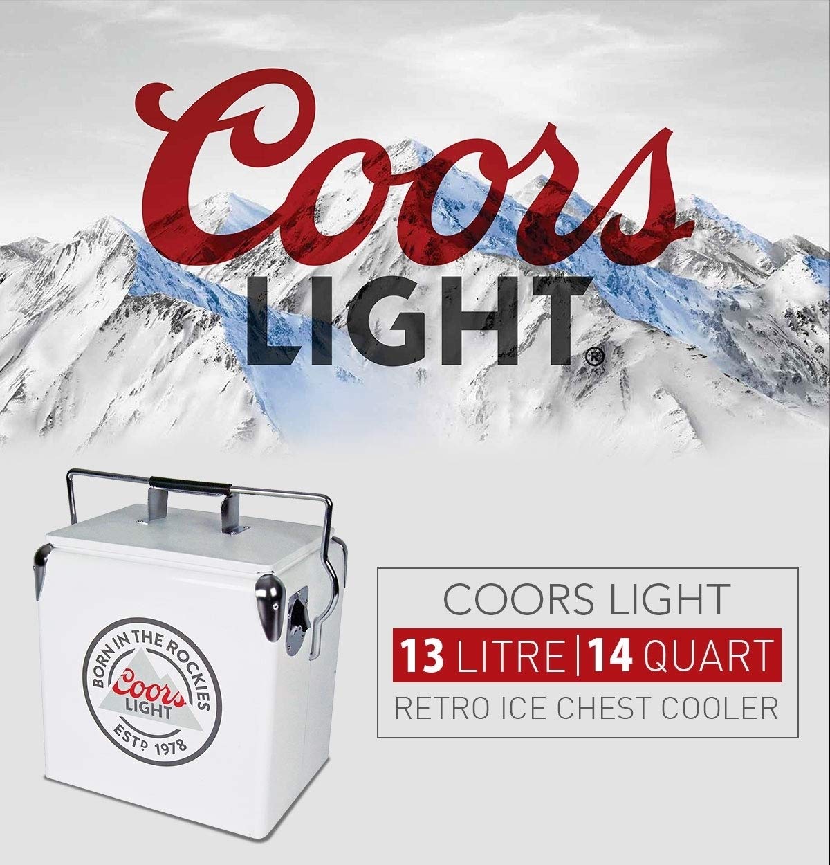 Koolatron Coors Light ice chest interior liner ready for cleaning