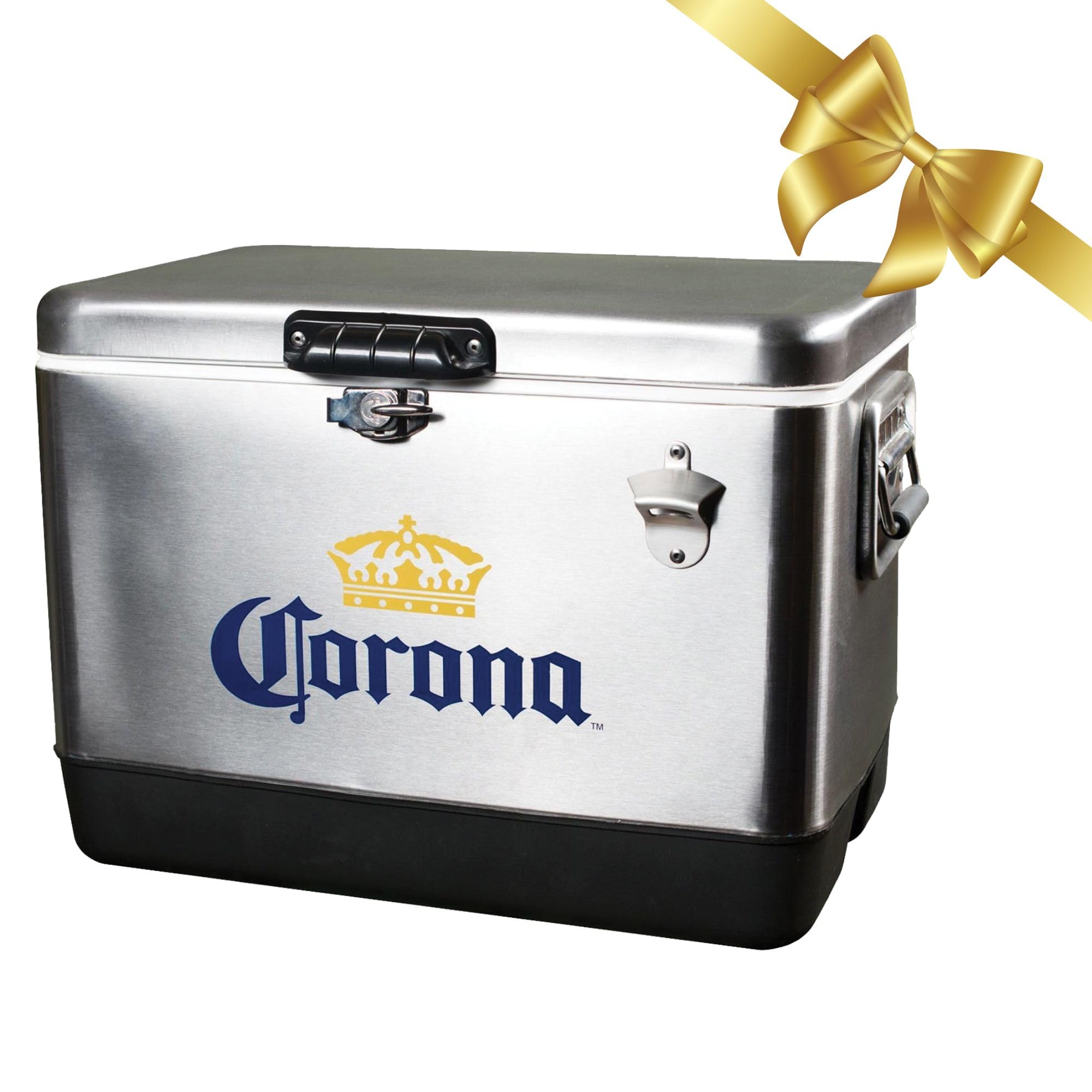 Koolatron Corona Ice Chest with 85-can capacity keeps drinks cool for outdoor trips.