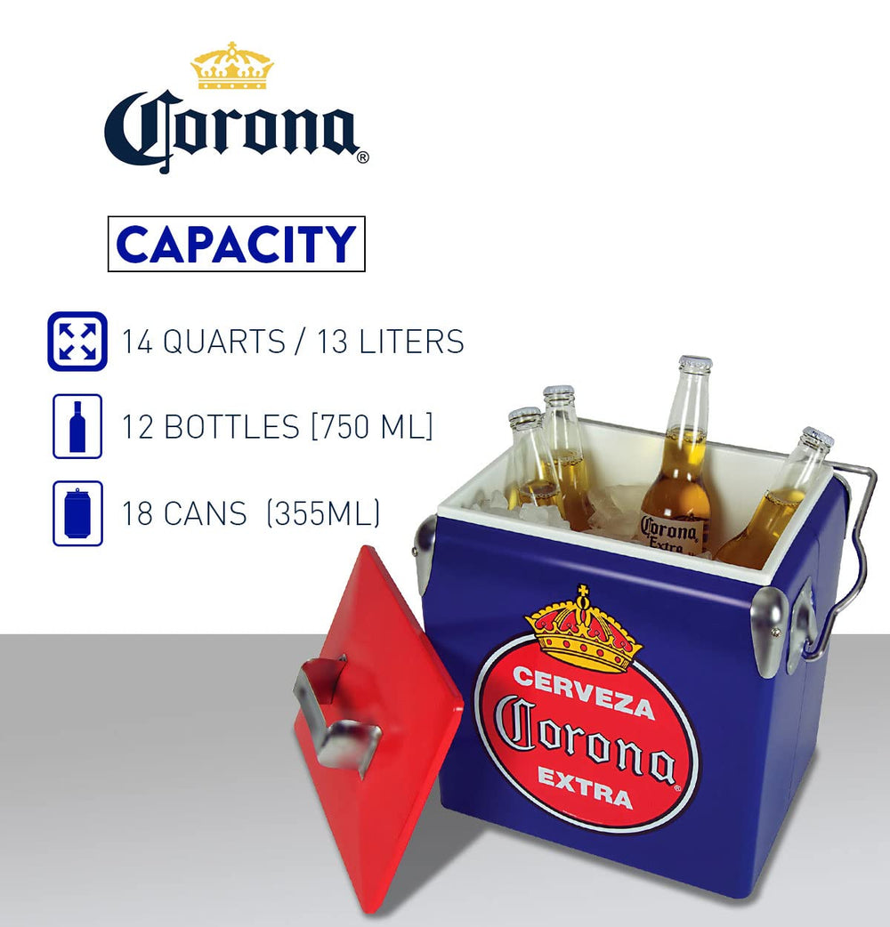 Koolatron Corona Retro Ice Chest portable design for easy transport