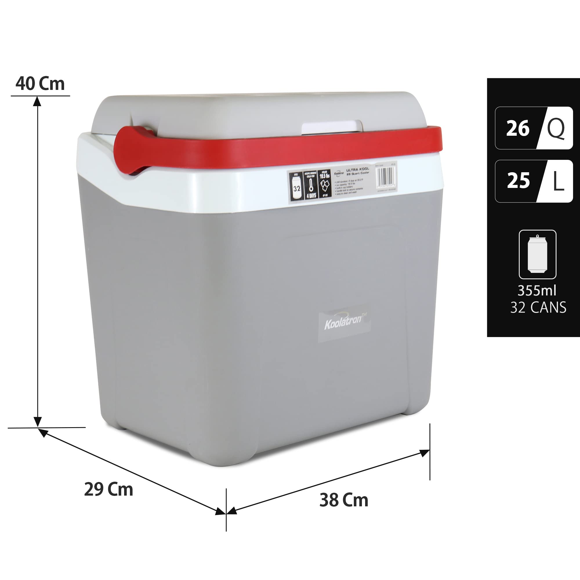 Koolatron Ice Chest Cooler proudly made in North America for durability.