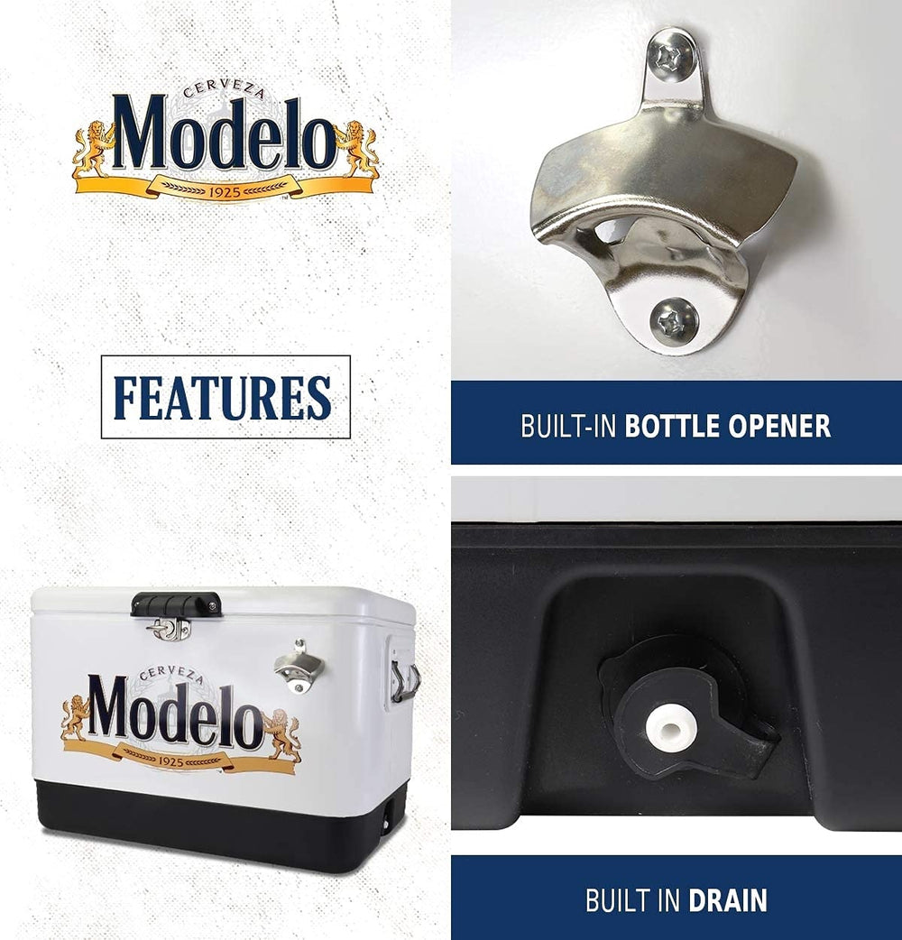 Koolatron Modelo Ice Chest leak-resistant drain for quick maintenance.