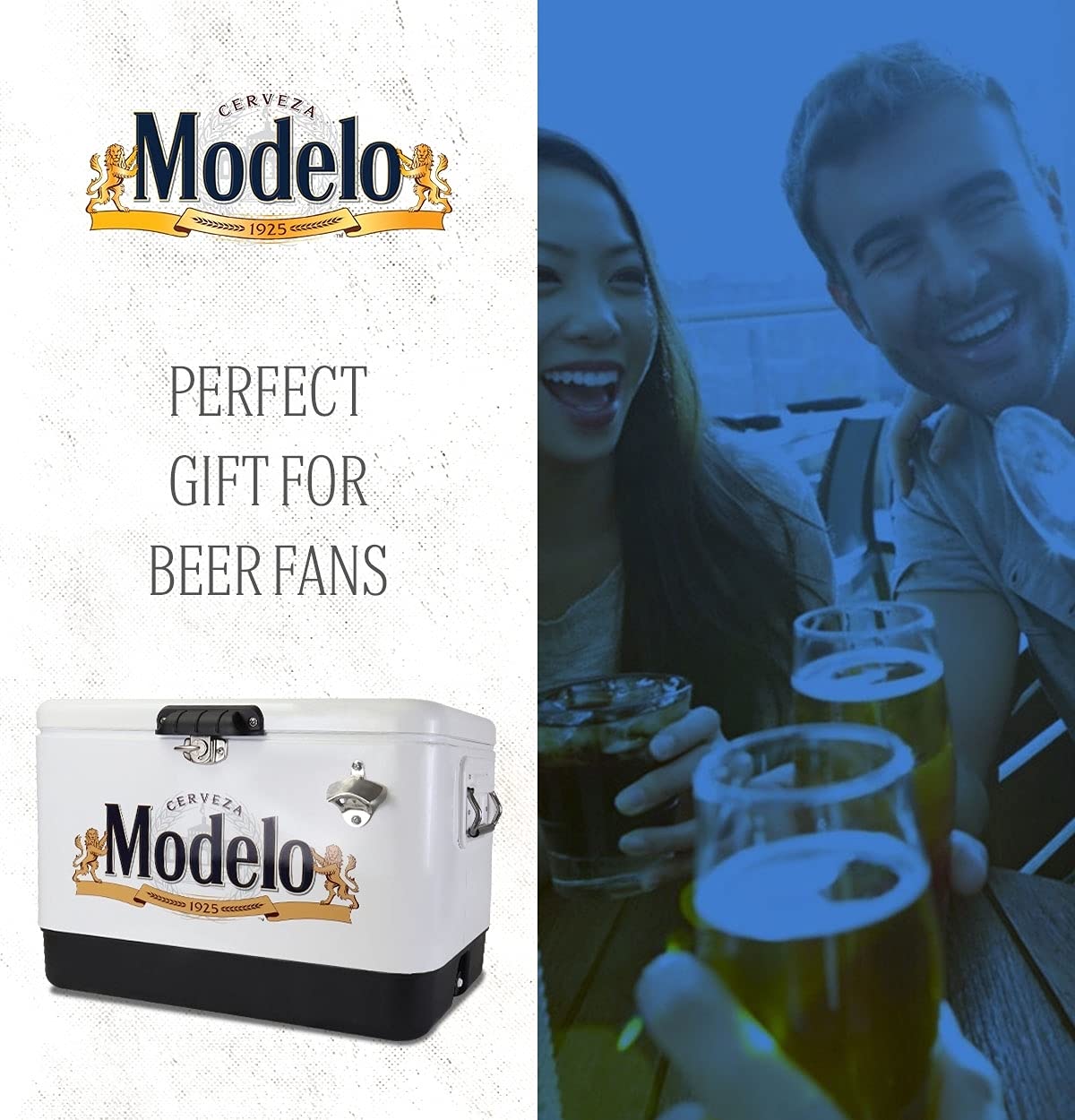 Koolatron Modelo Ice Chest heavy-duty handles for easy transport.