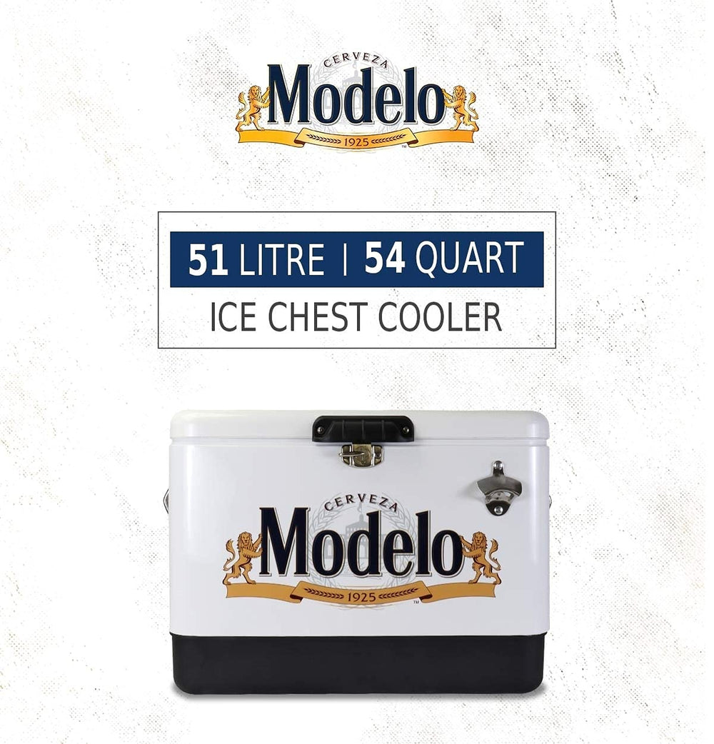 Koolatron Modelo Ice Chest portable, ideal for camping and beach trips.