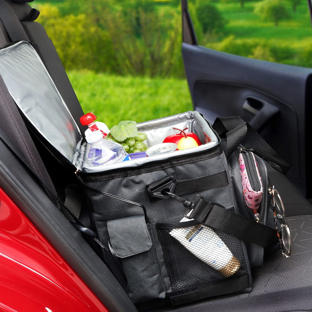 Koolatron 26qt soft-sided cooler emphasizes easy storage with built-in cord pocket.