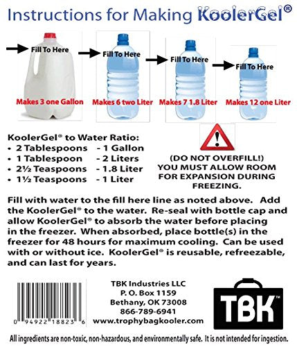 KoolerGel frozen ice extender block cools inside cooler