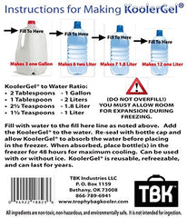 KoolerGel frozen ice extender block cools inside cooler