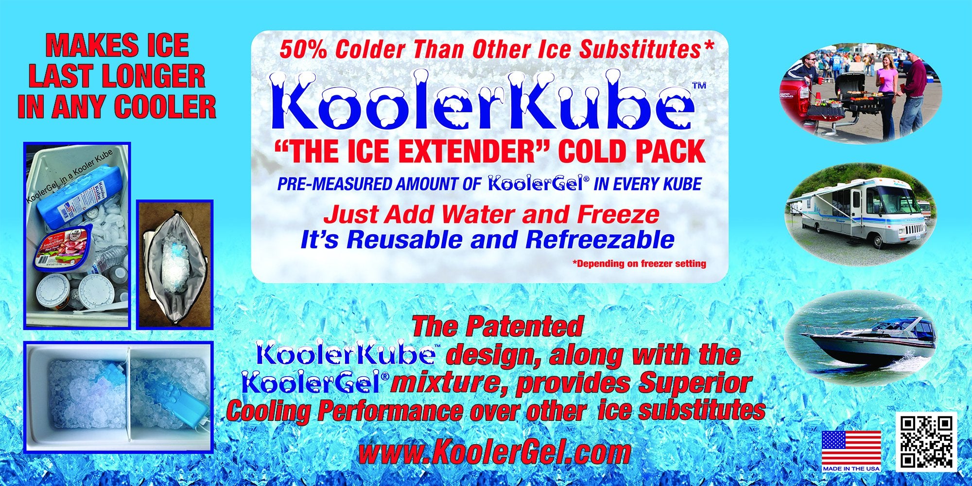 KoolerGel keeps groceries cool longer during transport