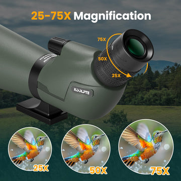Koolpte waterproof body protects optics in rain and mist.