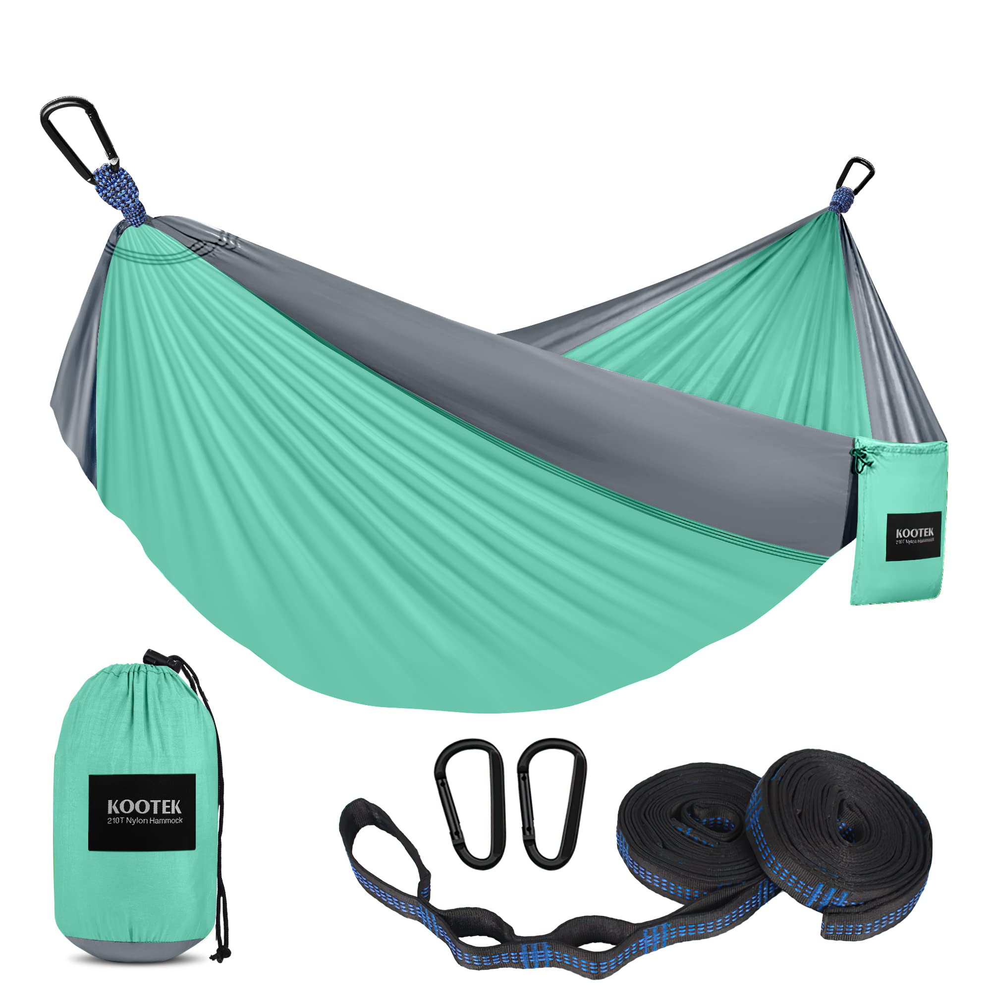 Kootek camping hammock double setup shows spacious comfort for two outdoors