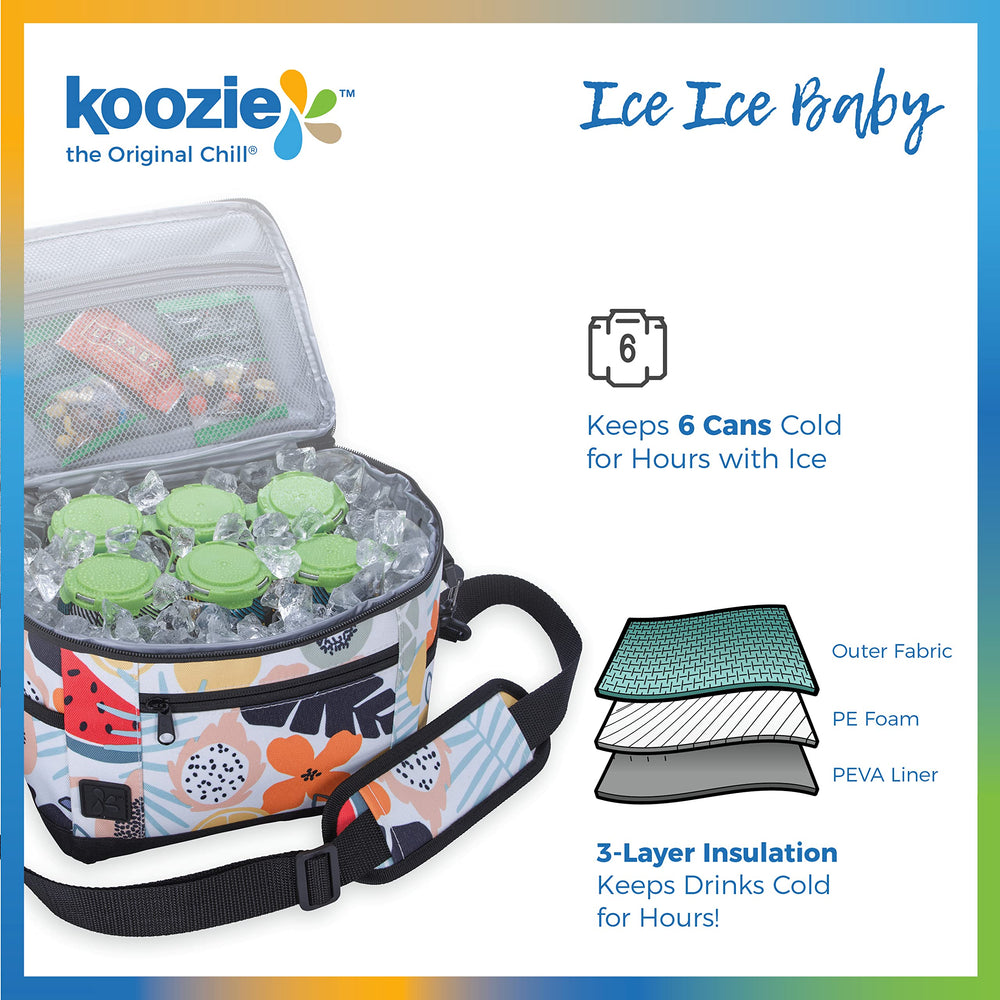 KOOZIE small lunch cooler bag collapsed for compact storage after use.