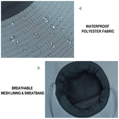 Breathable mesh panel on crown for airflow