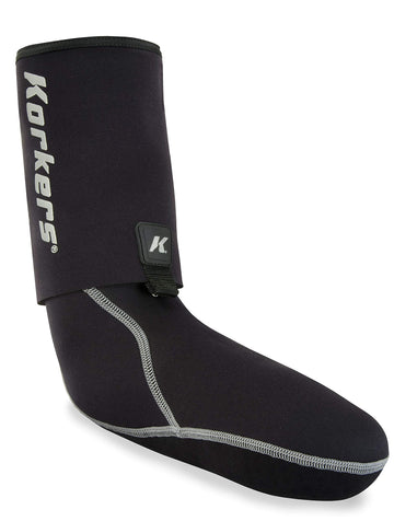 KORKERS I-Drain Neoprene Guard Sock 3.5mm - Black - Medium - Perforated foot bed detail