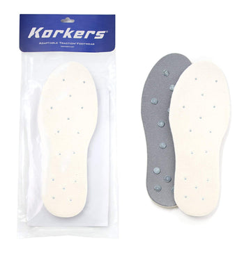 Korkers Studded Felt Re-Sole Kit bottom view; extends boot life and grip potential.