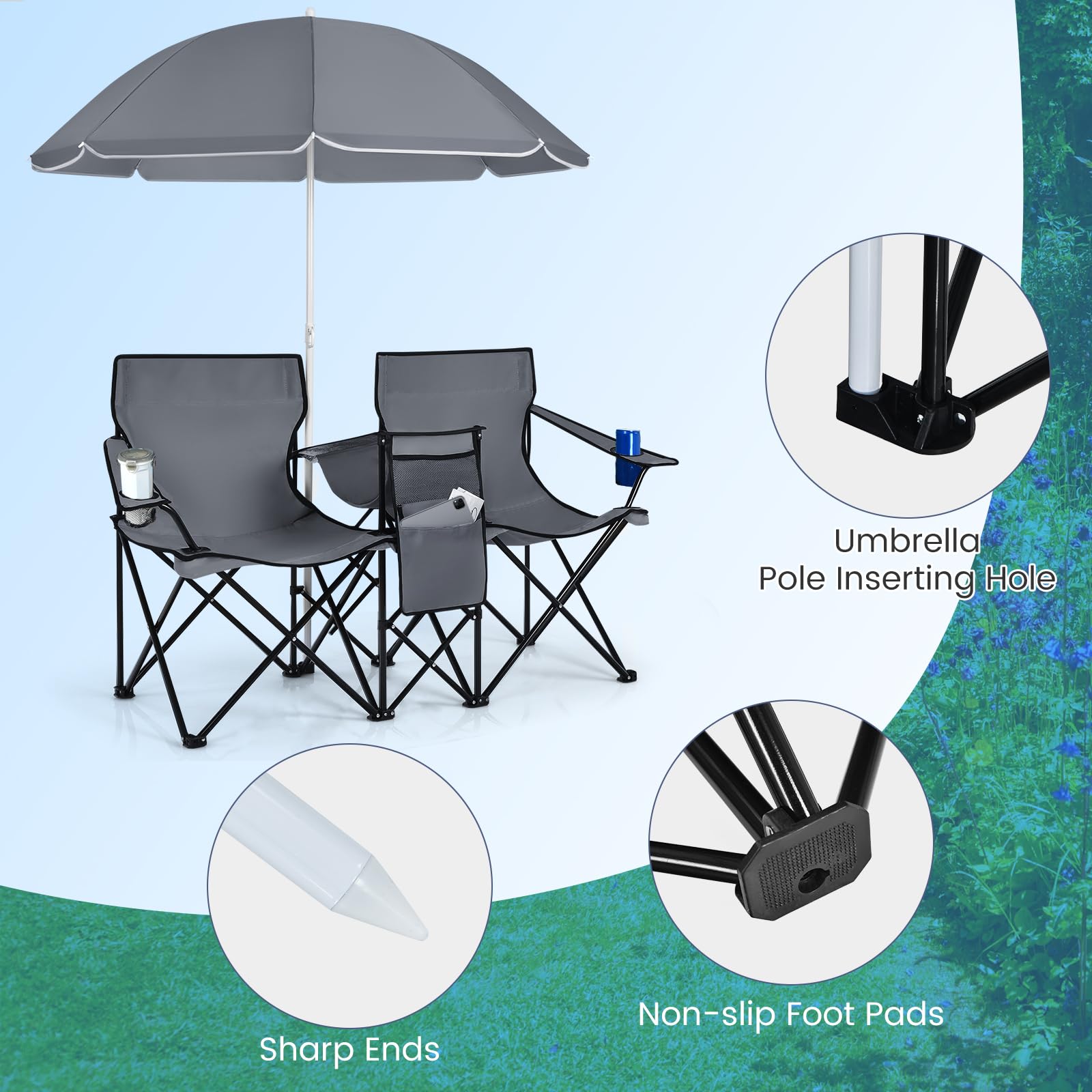 Ideal for beaches, concerts, camping, and picnics.
